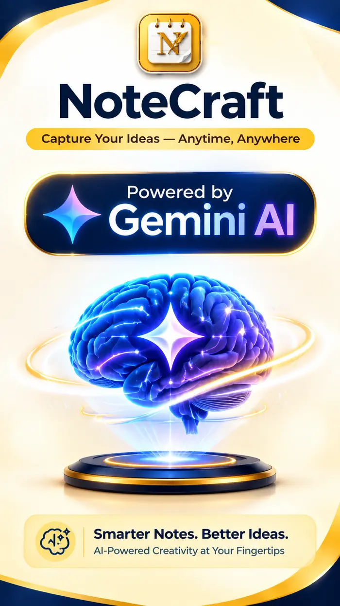 NoteCraft AI Studio, powered by Gemini AI